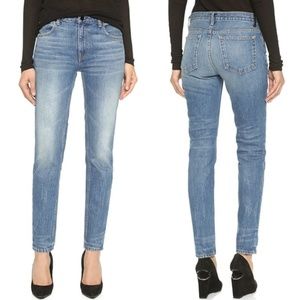 Alexander Wang Denim X Wang 001 High Rise Shaded Skinny Leg Blue Denim Jeans 28